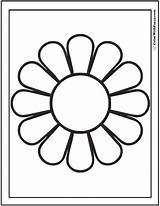 Daisy Colorwithfuzzy Daisies Kids sketch template