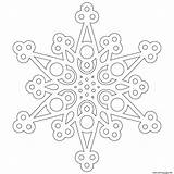 Snowflakes sketch template