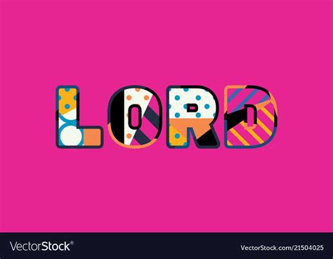lord concept word art royalty  vector image