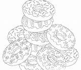 Colorir Rosquinha Ciambella Colorare Donut Gratuitamente Wonder sketch template