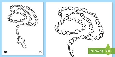 rosary coloring page  teaching resource twinkl