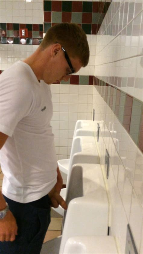big dick guy caught peeing urinals spycamfromguys hidden cams spying on men