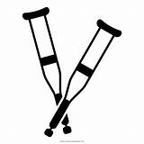 Crutches Muletas Crutch Muleta Broken Parachute Injury Disability Medicine Ausmalbild Ultracoloringpages sketch template