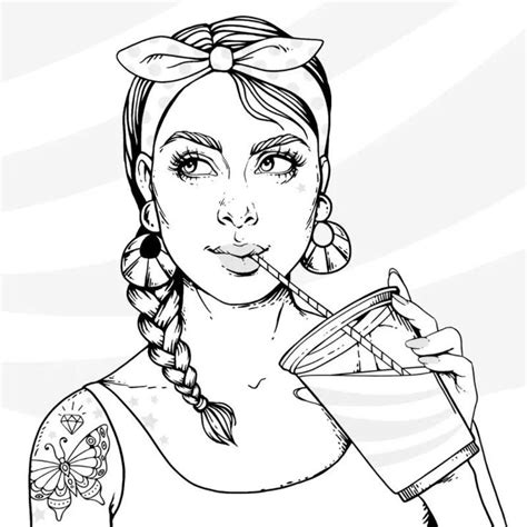 people coloring page coloring pages  girls