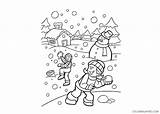 Coloring4free Snowball sketch template