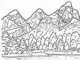 National Grand Pages Teton Park Coloring Smoky Mountains Coloringpagesonly sketch template