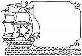 Columbus Pages Ships Coloring Dispatch Color Printable Ship Holidays Three Supercoloring Sea Categories sketch template