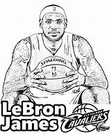 Lebron James Coloring Pages Drawing Printable Harden Sheets Shoes Basketball West Kids Colouring Kyrie Irving Color Cartoon Cavaliers Player Cleveland sketch template