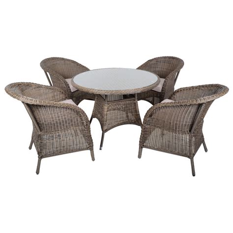 marseille wicker rattan garden furniture table  chairs set