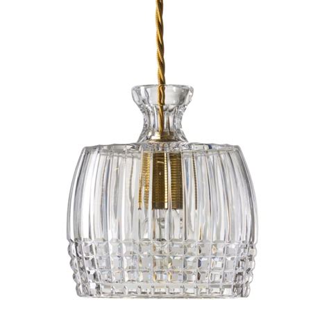 Cut Lead Crystal Decanter Ceiling Pendant Great Over