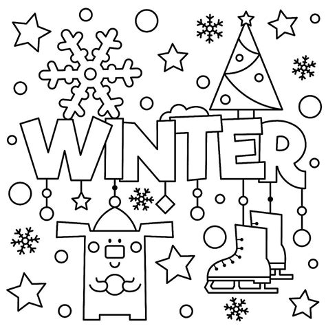 winter puzzle  coloring pages printable winterthemed activity