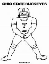 Coloring Pages Cowboys Dallas Football State Ohio Brutus Buckeye Florida Osu Gators Player Color Print Aaron Buckeyes Rodgers Twisty Georgia sketch template
