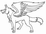 Wolf Winged Coloring Pages Wings Drawing Line Deviantart Pack Color Template Drawings Getcolorings Getdrawings Printable sketch template