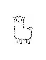 Llama Bulletin Outline Coloring Template Poster Board sketch template