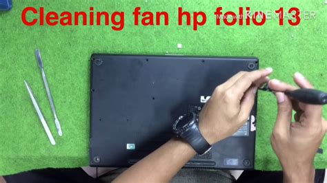 cleaning fan laptop hp folio  youtube