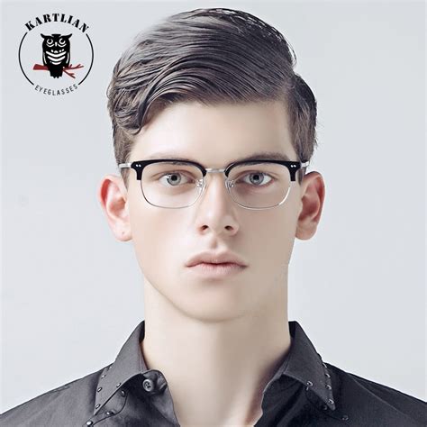 glasses men kartlian square optical frame custom prescription glasses