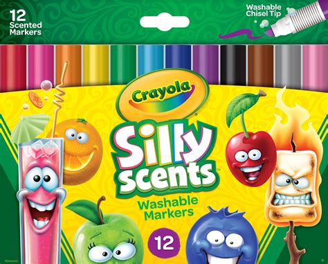 crayola silly scents scented markers washable markers  count gift