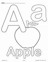 Coloring Letter Pages Alphabet Printable Preschool Upper Letters Sheets Colouring Worksheets Abc Kids Aa Color Lowercase Toddlers Supplyme Lower Print sketch template