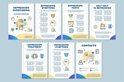 depression treatment brochure brochure templates creative market