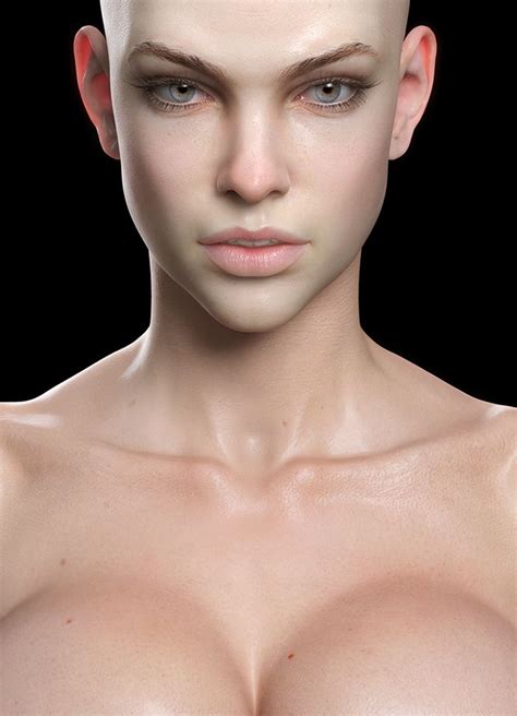 pin by h g on 3d character modeling model face digital art girl