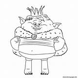 Trolls Coloring Pages King Cloud Kids Gristle Bergens Color Movie Printable Print Bubakids Colouring Characters Troll Giant Book Cartoon Guy sketch template