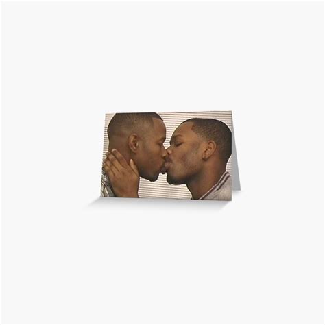 Two Black Men Kissing Meme Greeting Card By Jridge98