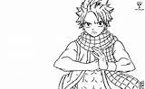 Natsu Coloring Dragneel Pages Deviantart Template Anime Manga sketch template