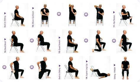 printable chair yoga exercises  seniors printablee yoga