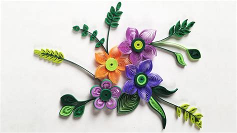 How To Make Small Paper Flower With Paper Strips Quilling Made Easy