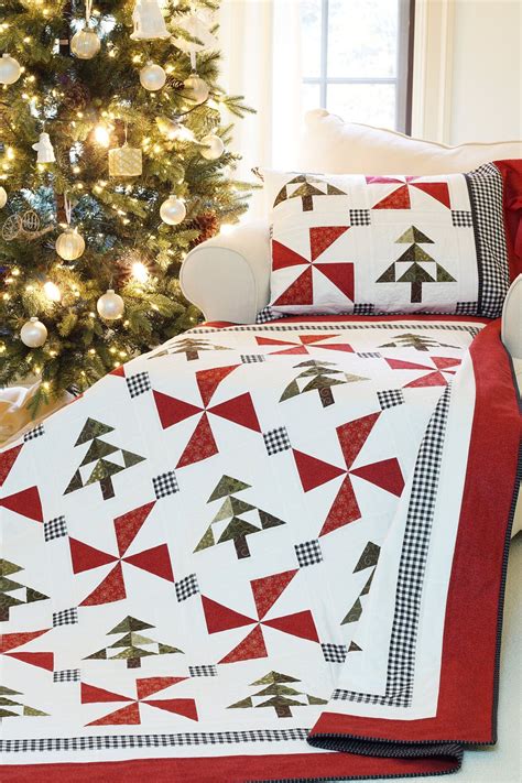 christmas quilt patterns    pillow sham pattern easy etsy