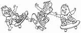 Alvin Skate Stamps Digi Choose Board Cartoon Clip sketch template