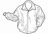 Jacket Coloring Drawing Pages Template Printable Edupics sketch template