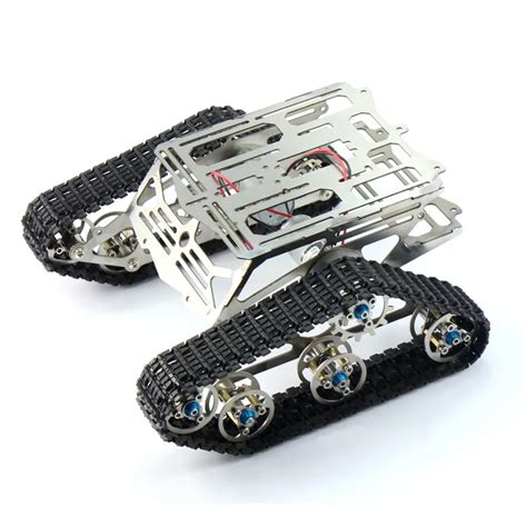 robot chassis track arduino tank chassis wali  motor stainless stee   picclick ca