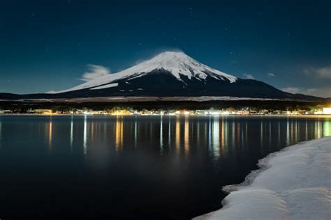 Mt Fuji At Night