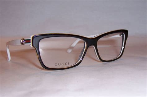 new gucci eyeglasses gg 3562 l9y havana white 53mm rx authentic gucci