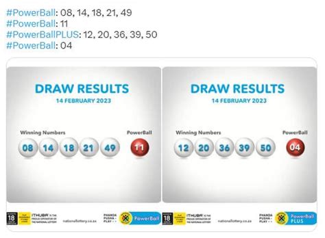 powerball results  yesterday tuesday  february