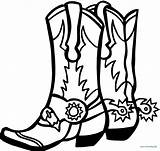 Boots Cowgirl Coloring Pages Cowboy Clipartmag Drawing sketch template