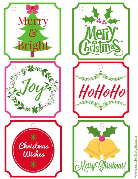 printable gift tags  christmas