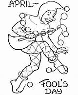 April Fools Coloring Pages Fool Jester Court Sheets Activity Drawing Kids Clip Easter Clipart Listening Pleasure Fairday Colouring Bluebonkers Printable sketch template