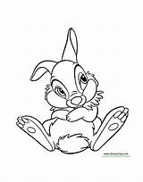 Thumper Bambi Coloring Pages Drawing Printable Disney Book Cute Flower Getdrawings Funstuff Disneyclips sketch template