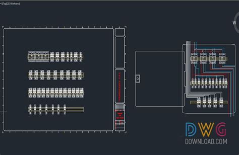 electric panel application drawing   electrical dwg project electrical appliances cad