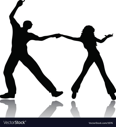 couple dancing royalty free vector image vectorstock