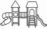 Playground Coloring Pages Park Kids Drawing Sheets Easy Clip Clipart Sliding Book Drawings Fun Books Malvorlagen Spielplatz Parks Kostenlos Google sketch template
