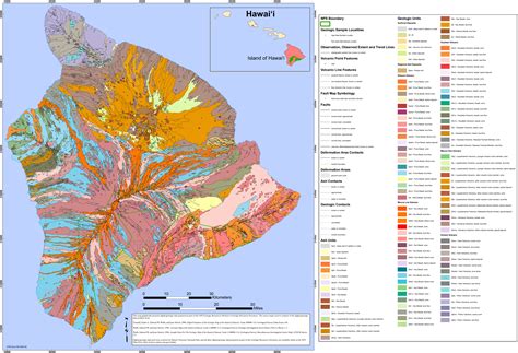 hawaii volcanoes maps npmapscom   maps period