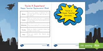 superhero teacher appreciation  printables prntbl