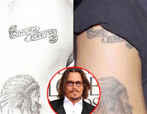 Johnny Depp From What Were They Inking Stars Regrettable Tattoos E