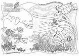 Colouring Sheet Pesta Ubin Meadows Seagrass Copies Come Visit sketch template