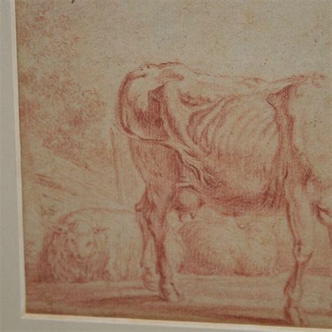 dutch   century red charcoal drawing     stdibs red