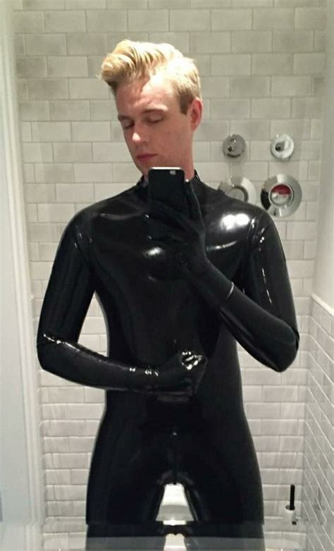 pin on males in rubber and latex