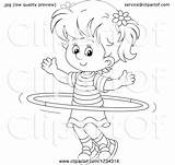 Hula Exercising Bannykh Lineart sketch template
